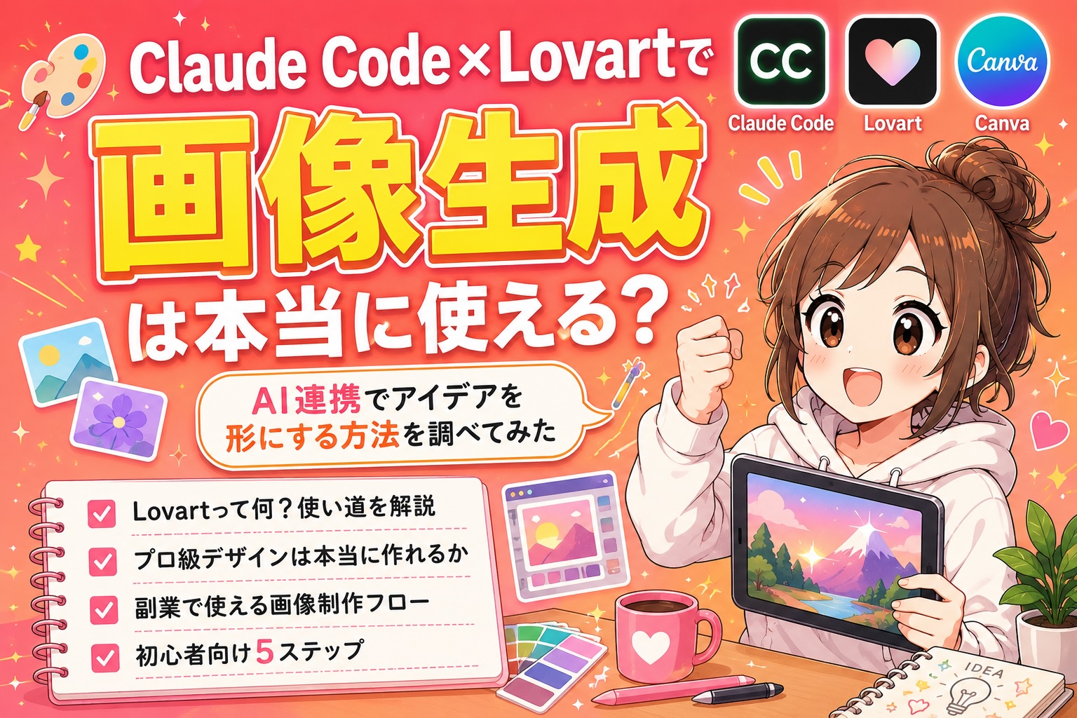 Claude CodeとLovartで画像生成は本当に使えるか