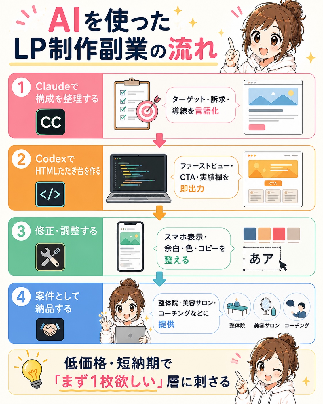 AIとCodexでLP制作を副業にする流れ