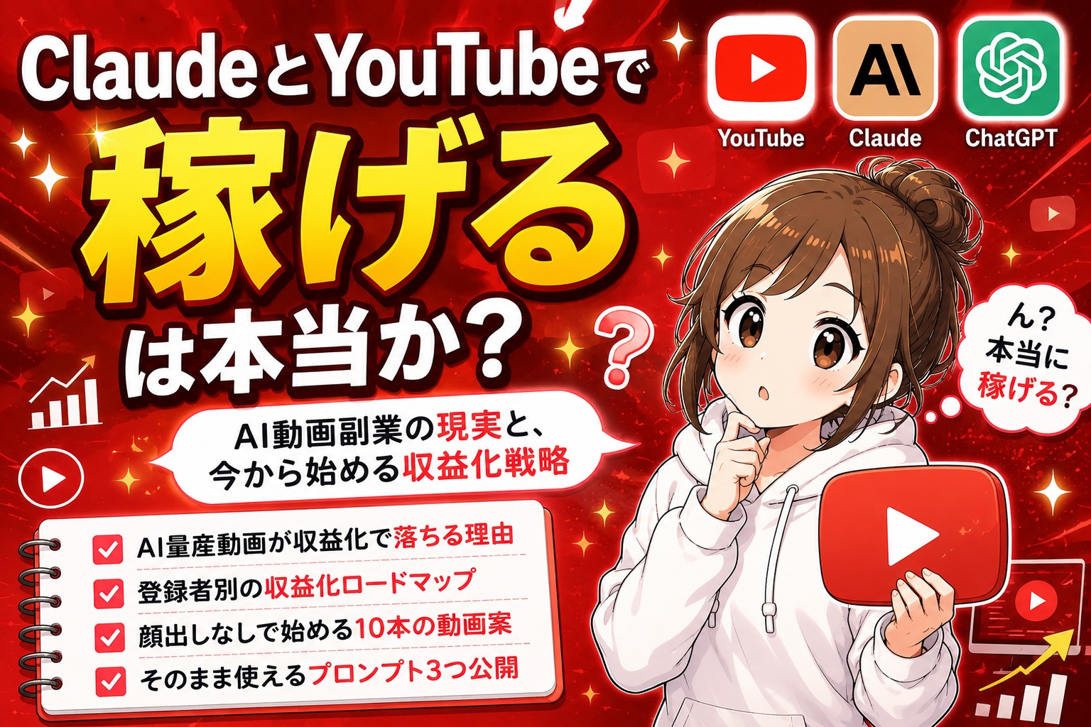 ClaudeとYouTubeで稼ぐは本当か